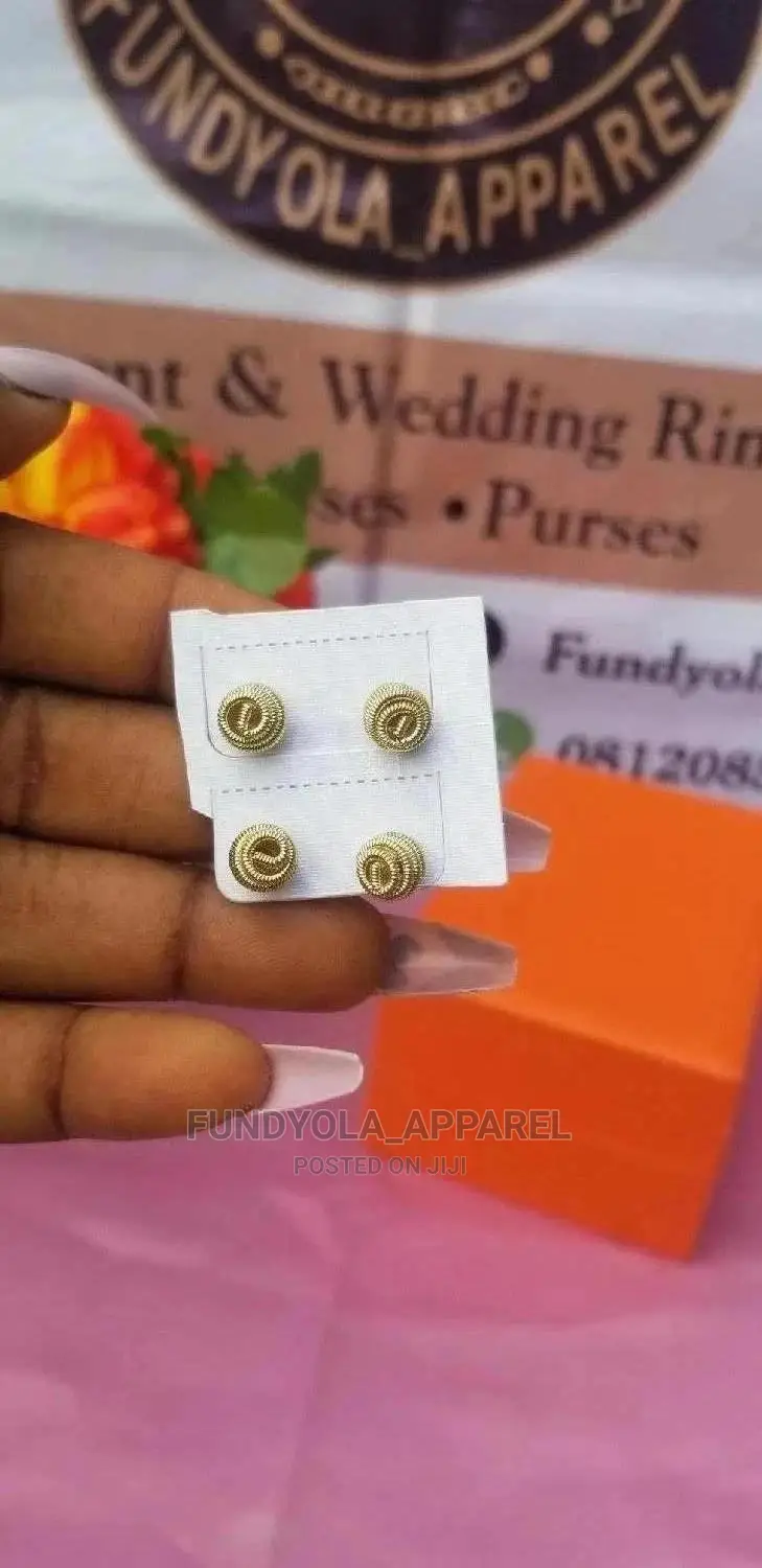 Gold Pin Earrings