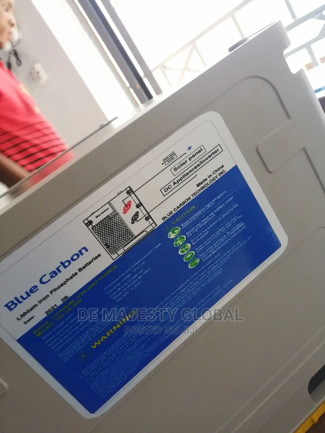 7.5kwh 24v Blue Carbon Lithium Battery
