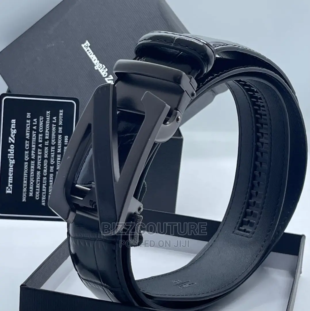 Original ZEGNA Leather Belts Available in Store