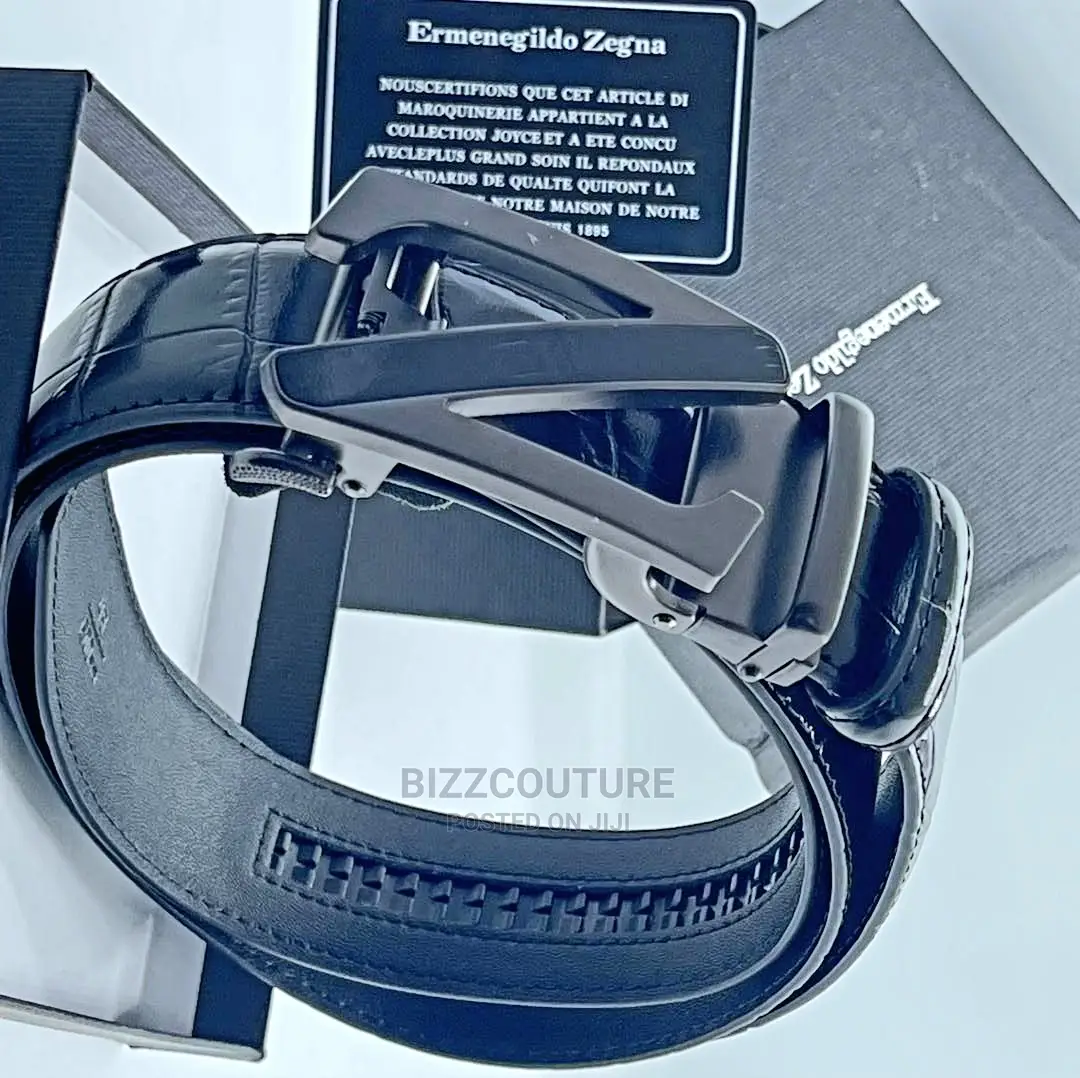 Original ZEGNA Leather Belts Available in Store