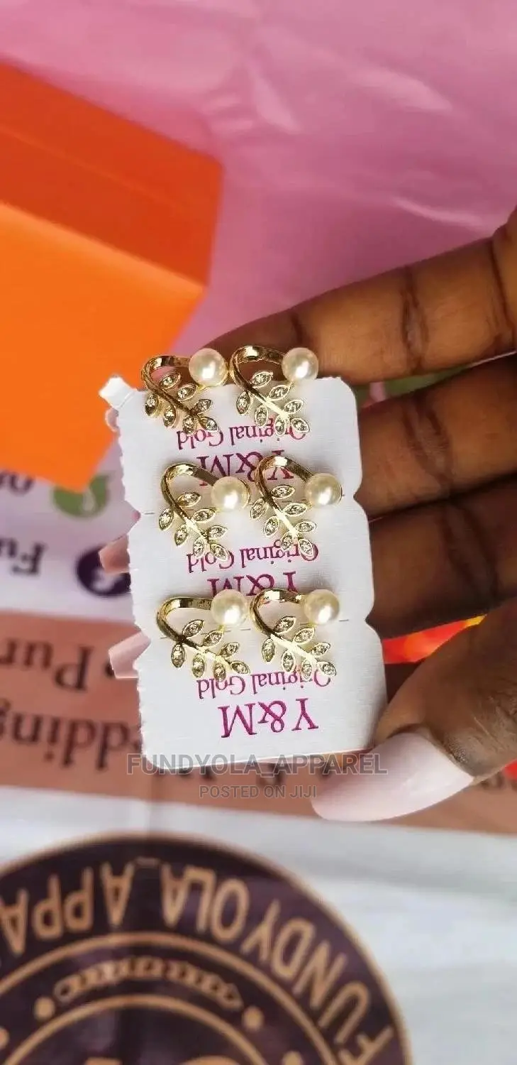 Gold Female Pin Earrings