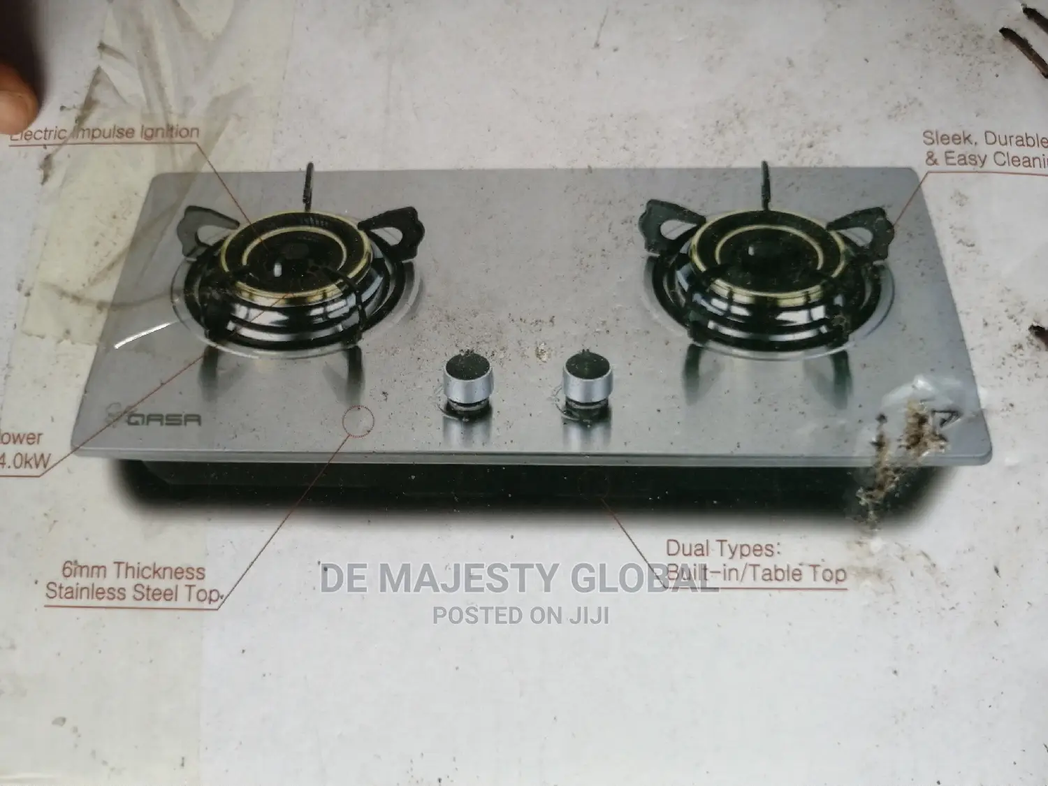Stainless Steel Qasa Cooker With Electric Ignition