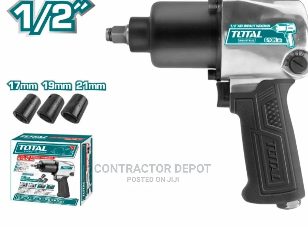 TOTAL INDUSTRIAL 40122 1/2′′ Air Impact Wrench
