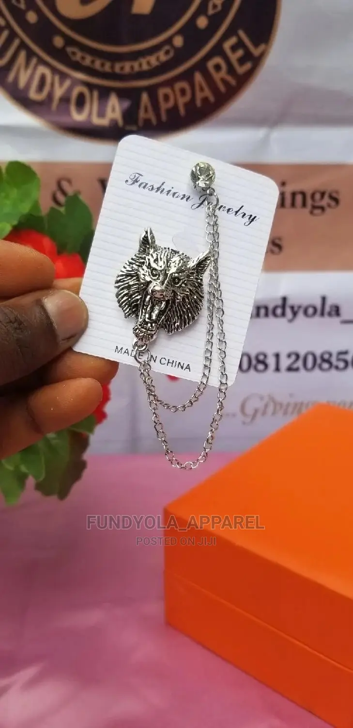 Sliver Male Brooch Lapel
