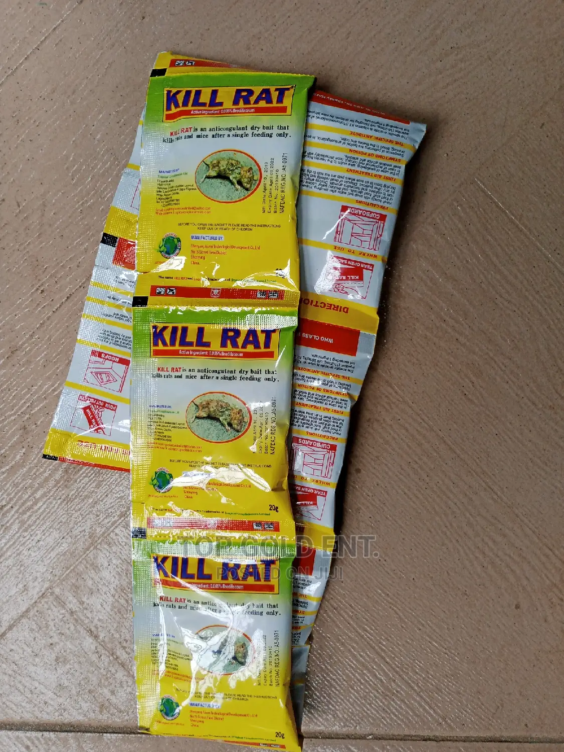 Rat Killer/Push Out. (10pcs/Roll)