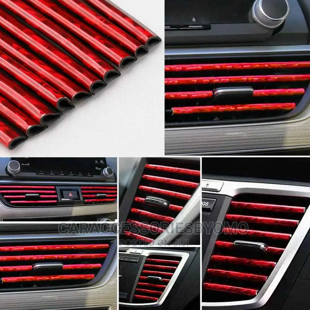 10pcs Car Air Conditioner Decoration Strip for Vent Outlet