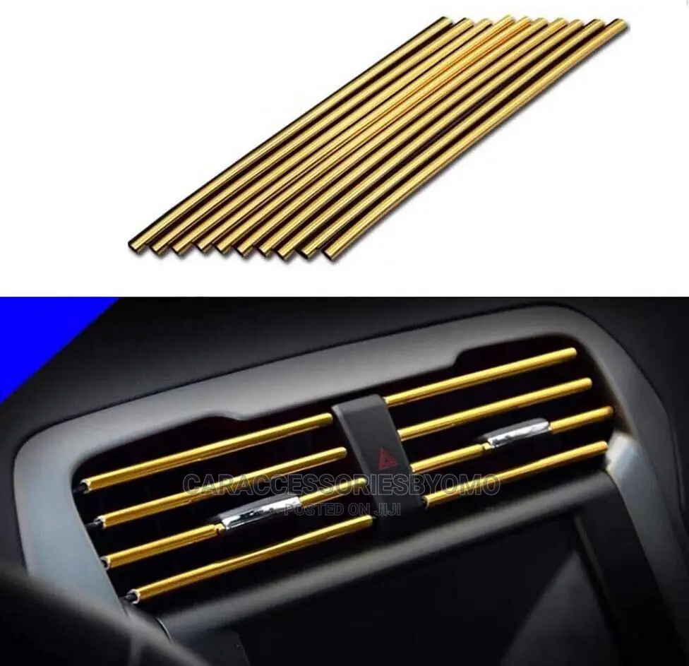 10pcs Car Air Conditioner Decoration Strip for Vent Outlet