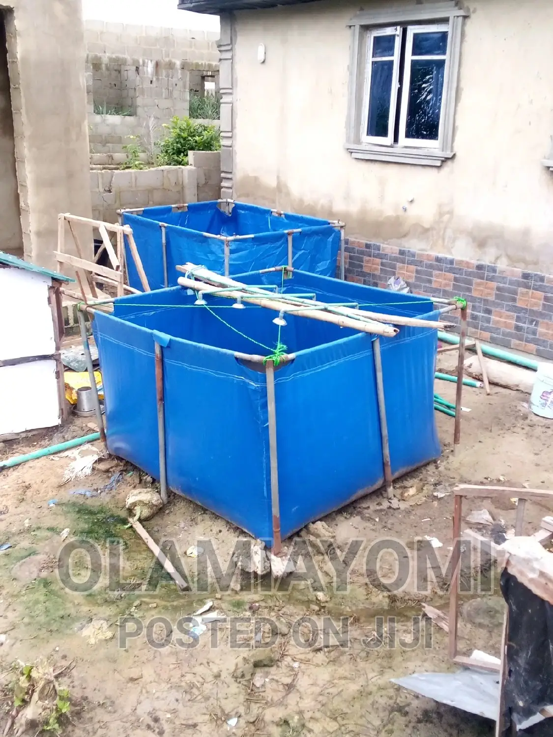 Tarpaulin Fish Pond 6x6x4ft and 7x5x4ft