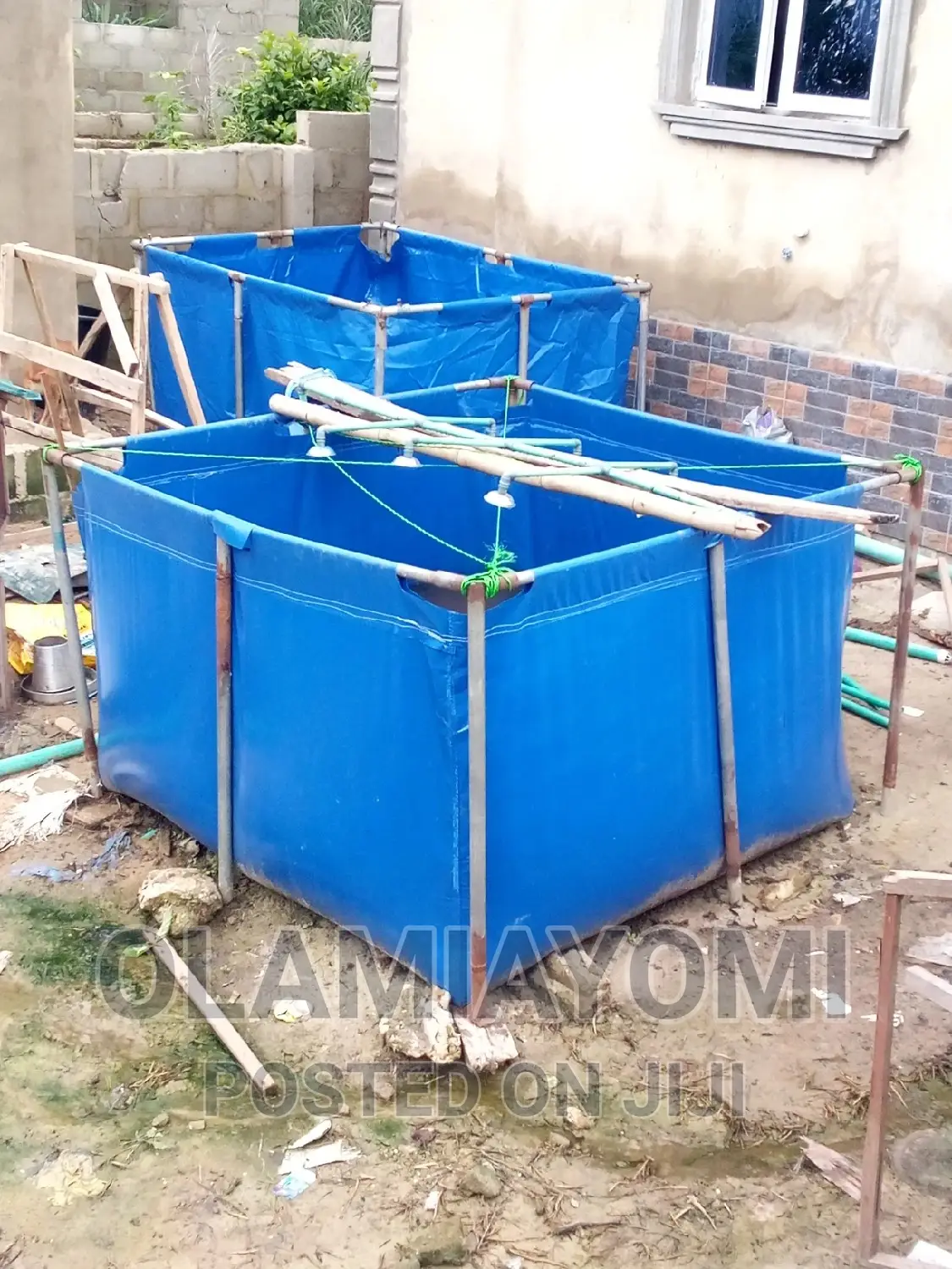 Tarpaulin Fish Pond 6x6x4ft and 7x5x4ft