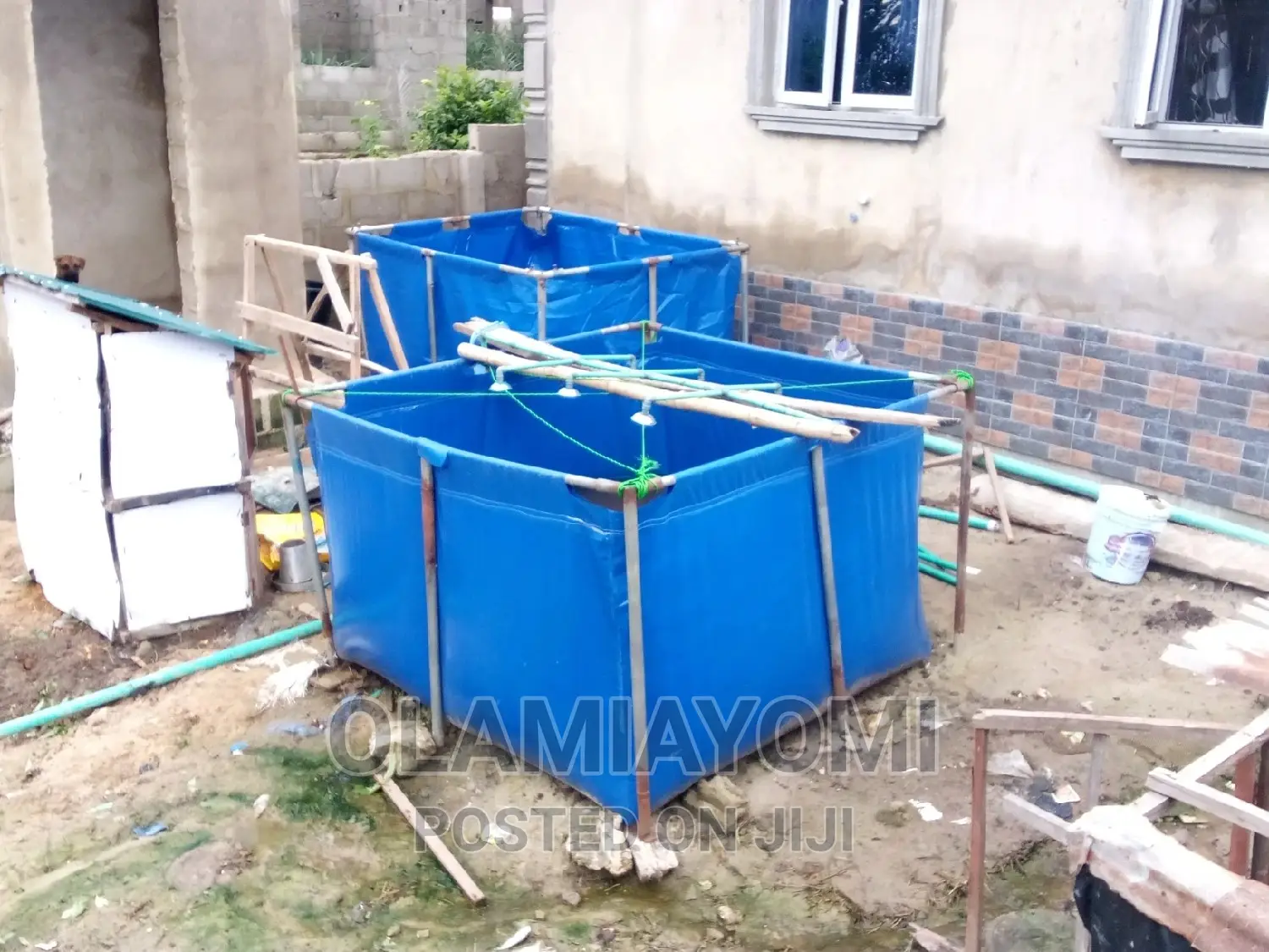 Tarpaulin Fish Pond 6x6x4ft and 7x5x4ft