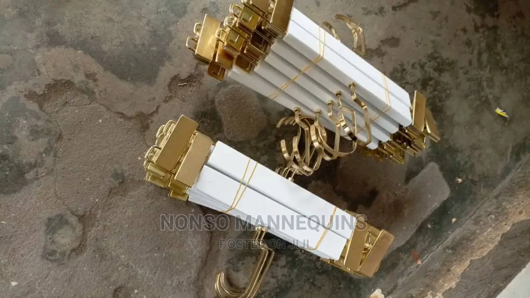White Gold Clip Hangers