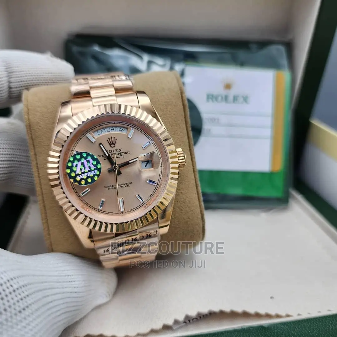Original ROLEX DAY-DATE Gold Steel Chain Available in Store