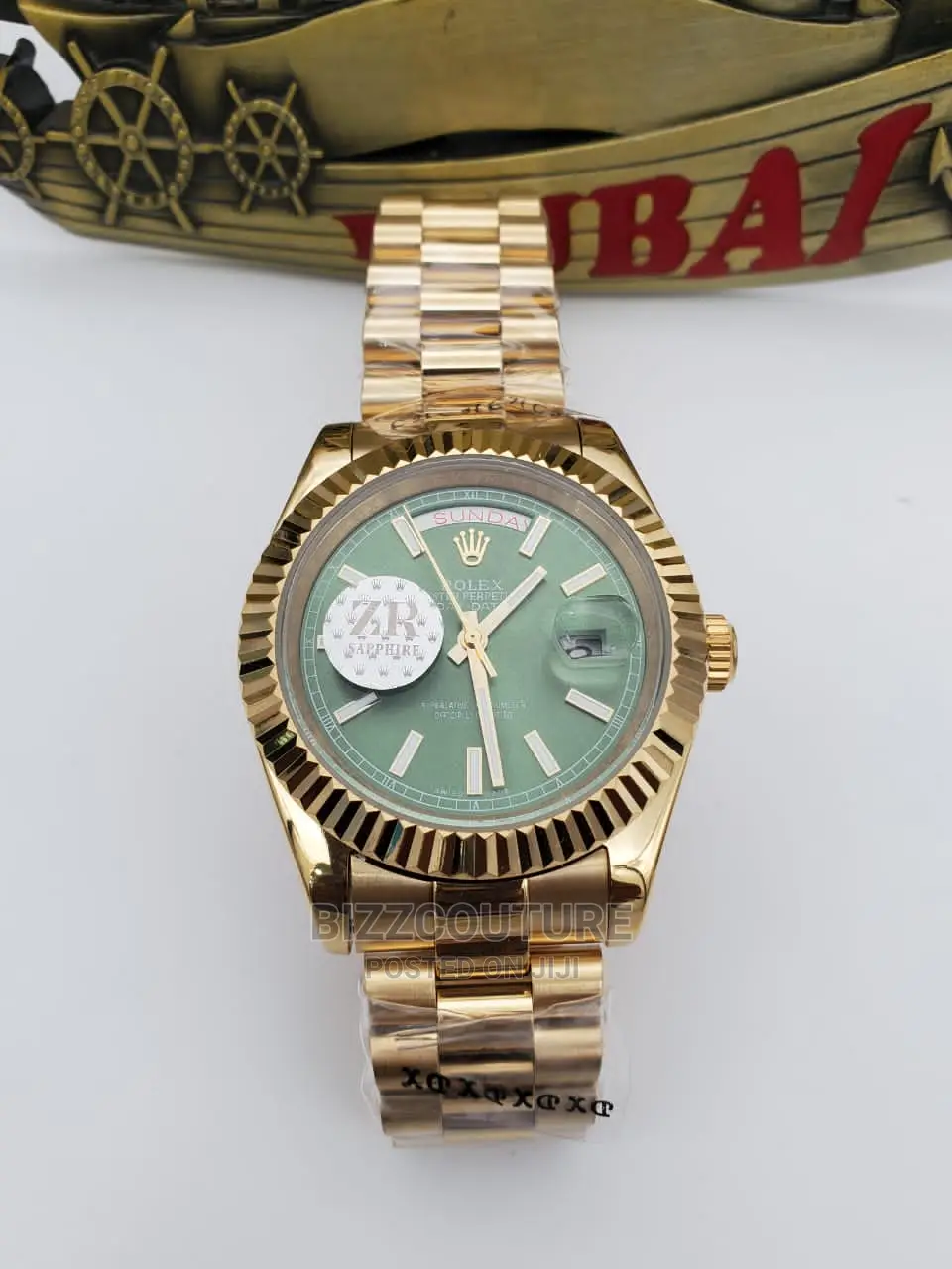 Original ROLEX DAY-DATE Gold Steel Chain Available in Store