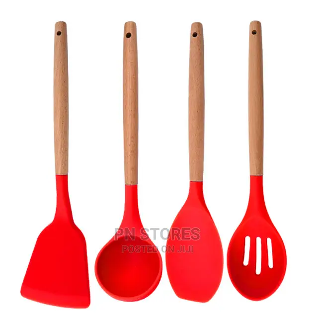 12pcs Silicone Kitchen Spoons