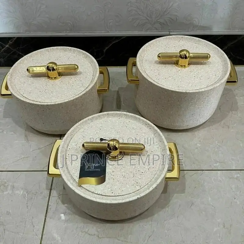 3 Pieces Forever Gold Insulated Casserole Set