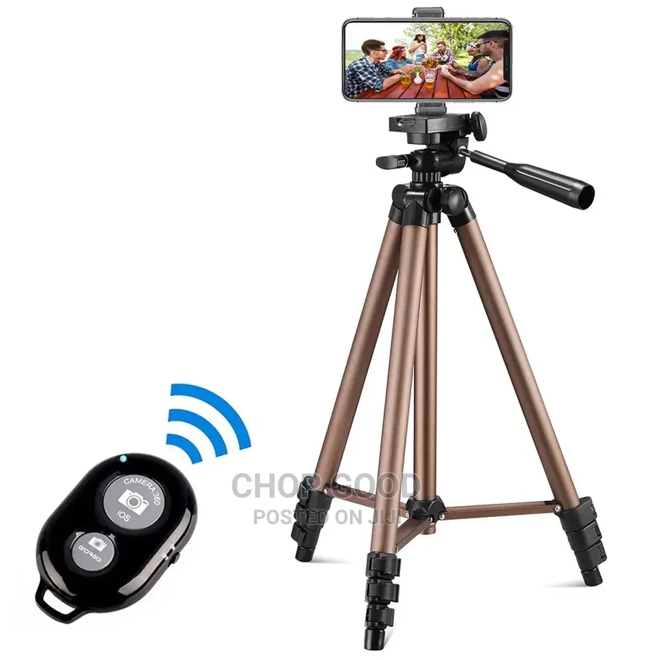 Phone and Camera Tripod With Remote
