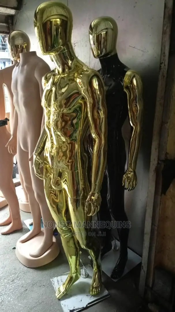 Gold Male Chrome Faceless Dummy