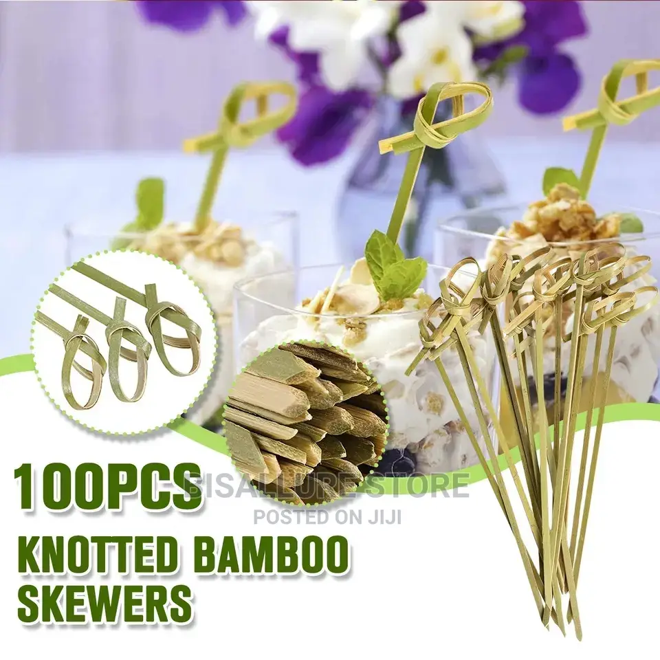 Disposable Tie Knot Bamboo Skewer -100pieces