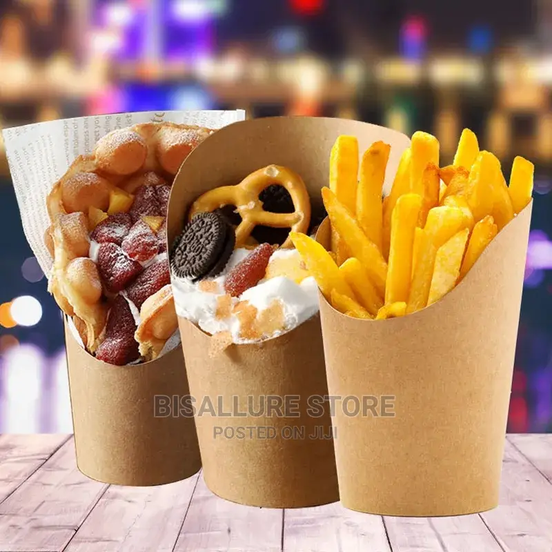 French Fry And Desert Paper Cup- 50 Pieces