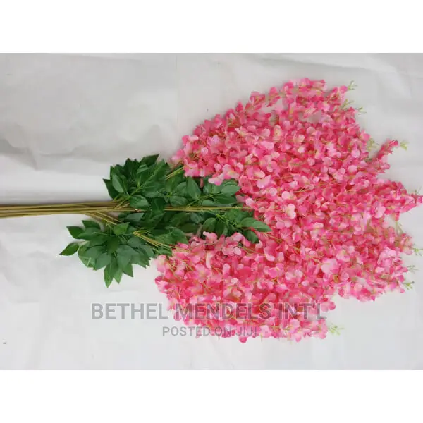 Artificial Flowers | Fake Pink Wisteria Available in Abuja