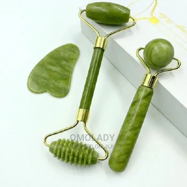 Facial Massage Jade Roller Gua Sha Slimming Face Beauty Tool