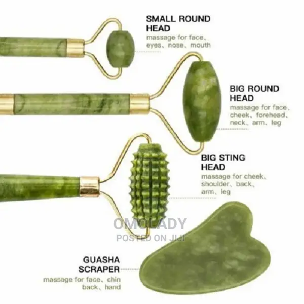 Facial Massage Jade Roller Gua Sha Slimming Face Beauty Tool