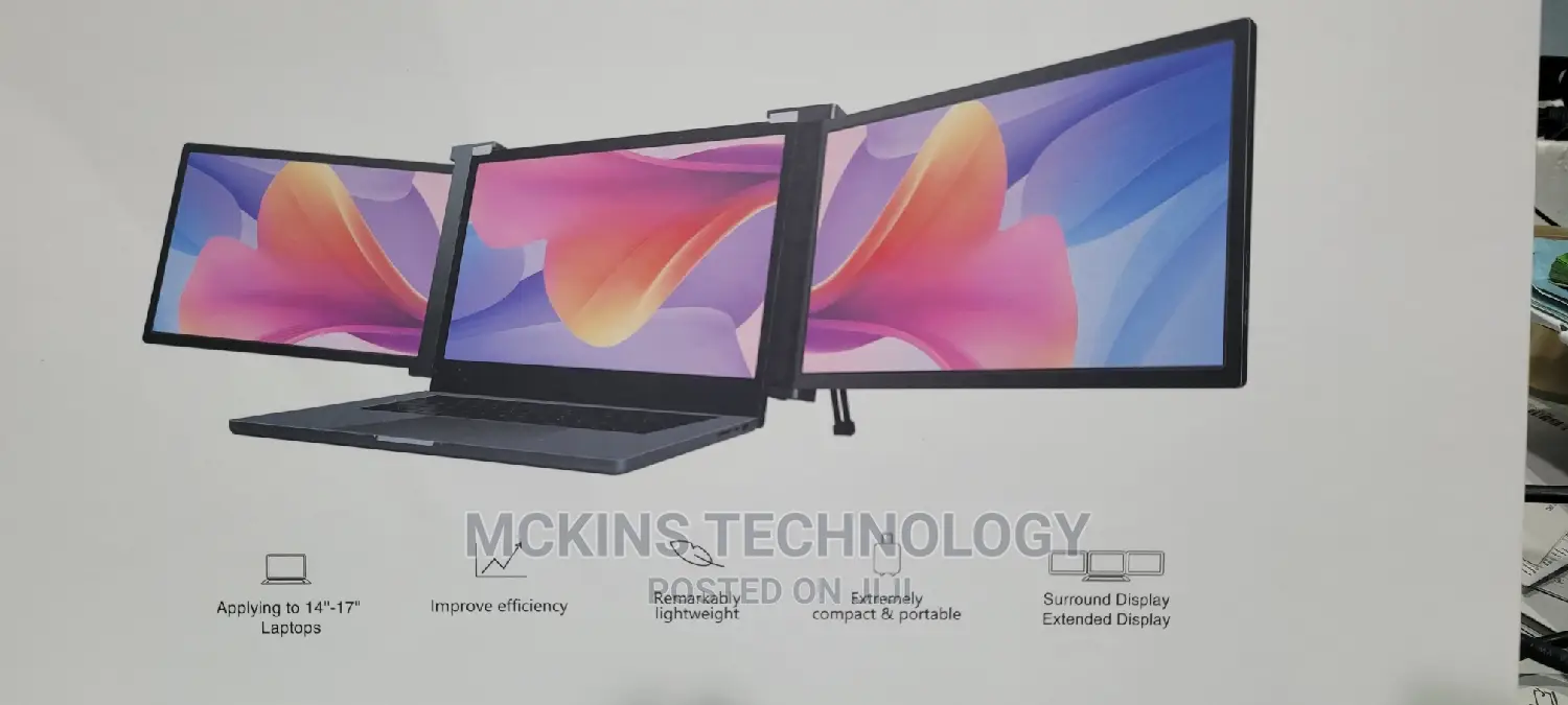 Portable Tri Screen Monitor