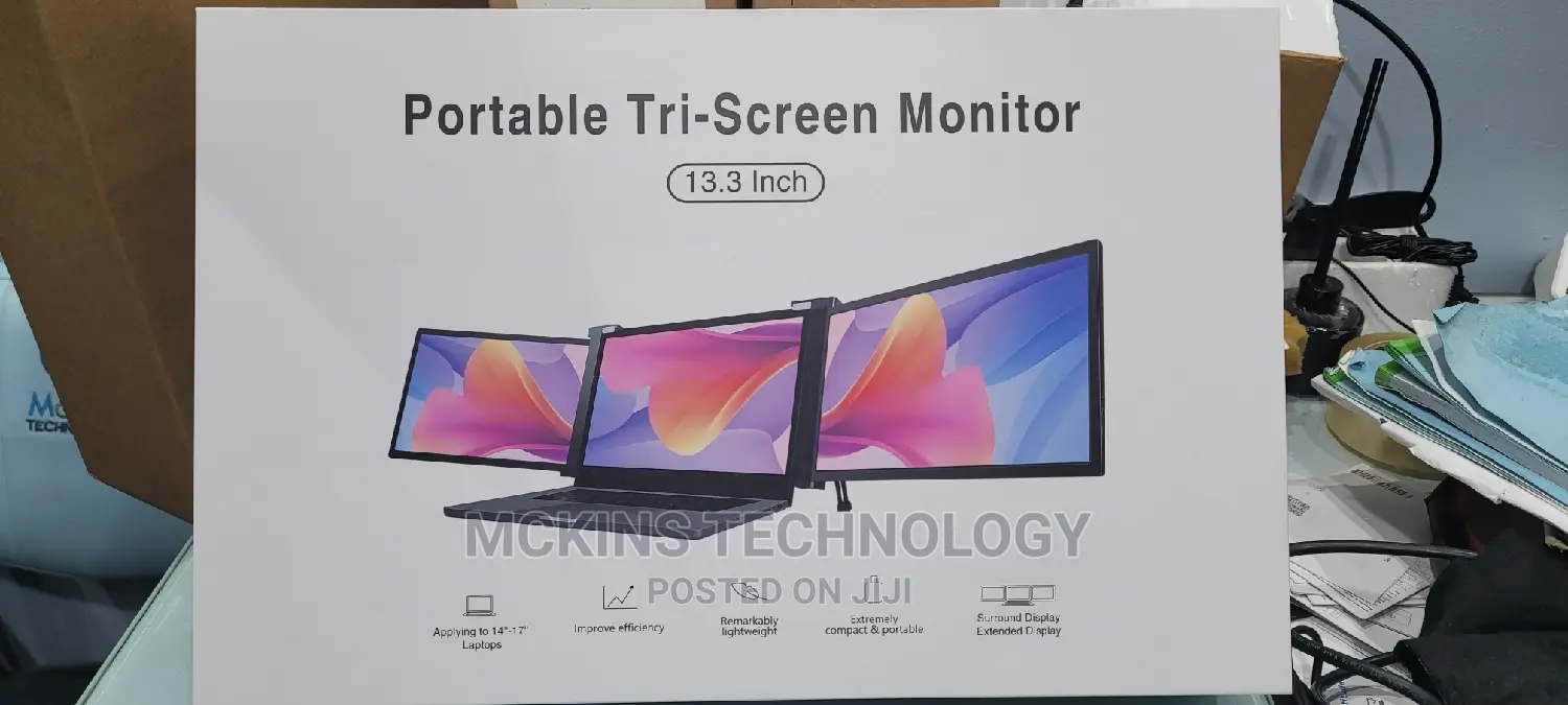 Portable Tri Screen Monitor