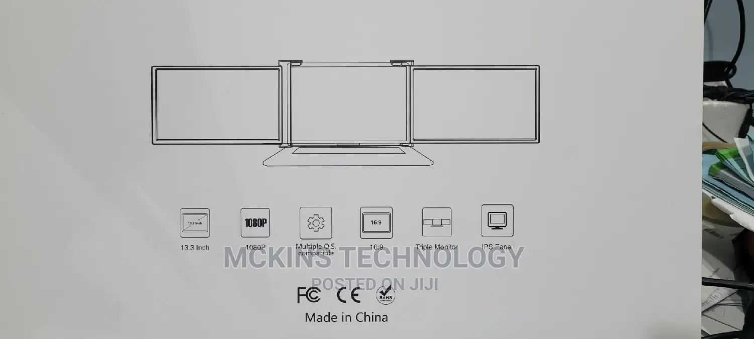 Portable Tri Screen Monitor