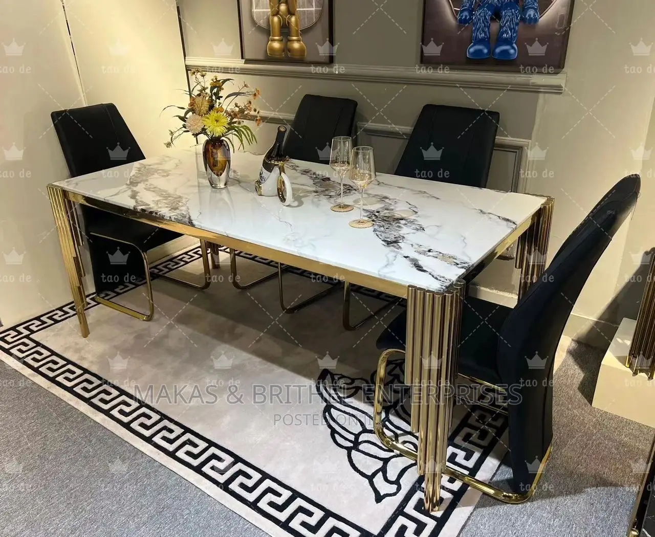 Quality Marble Top Dinning Set