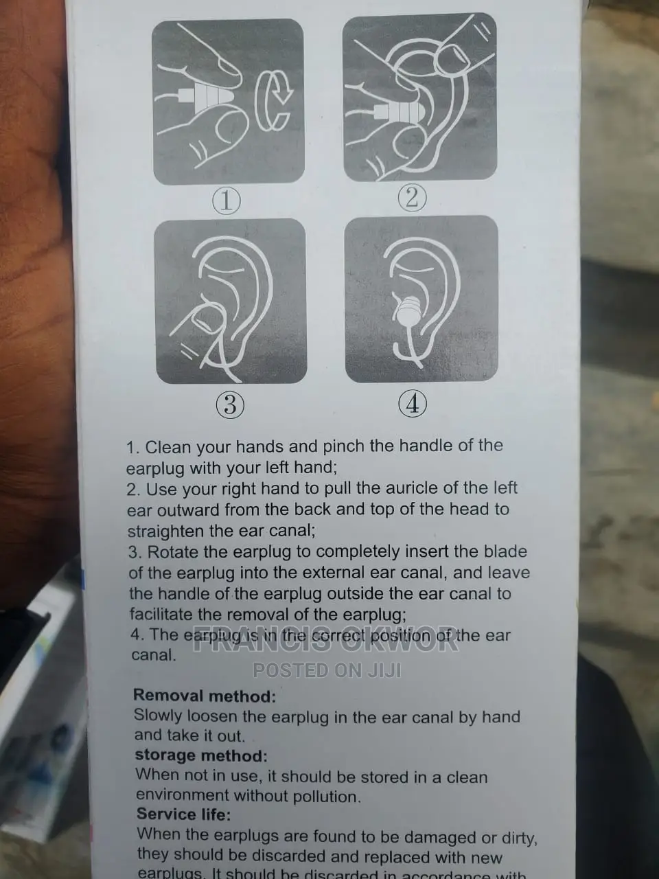 Plastic Earplugs 100pairs