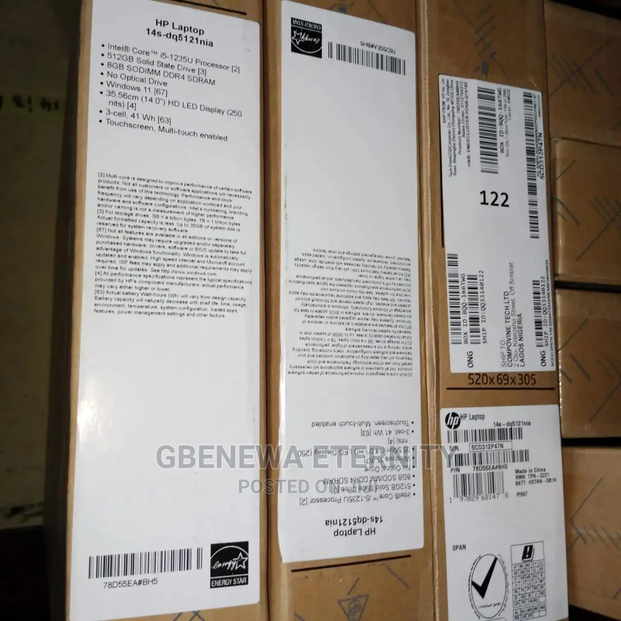 New Laptop HP Stream 14 8GB Intel Core I5 SSD 512GB