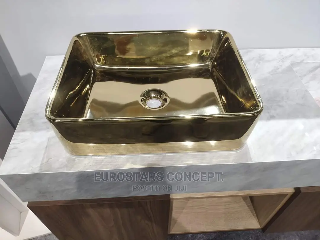 Gold Ceramic Executive Wash Hand Basin