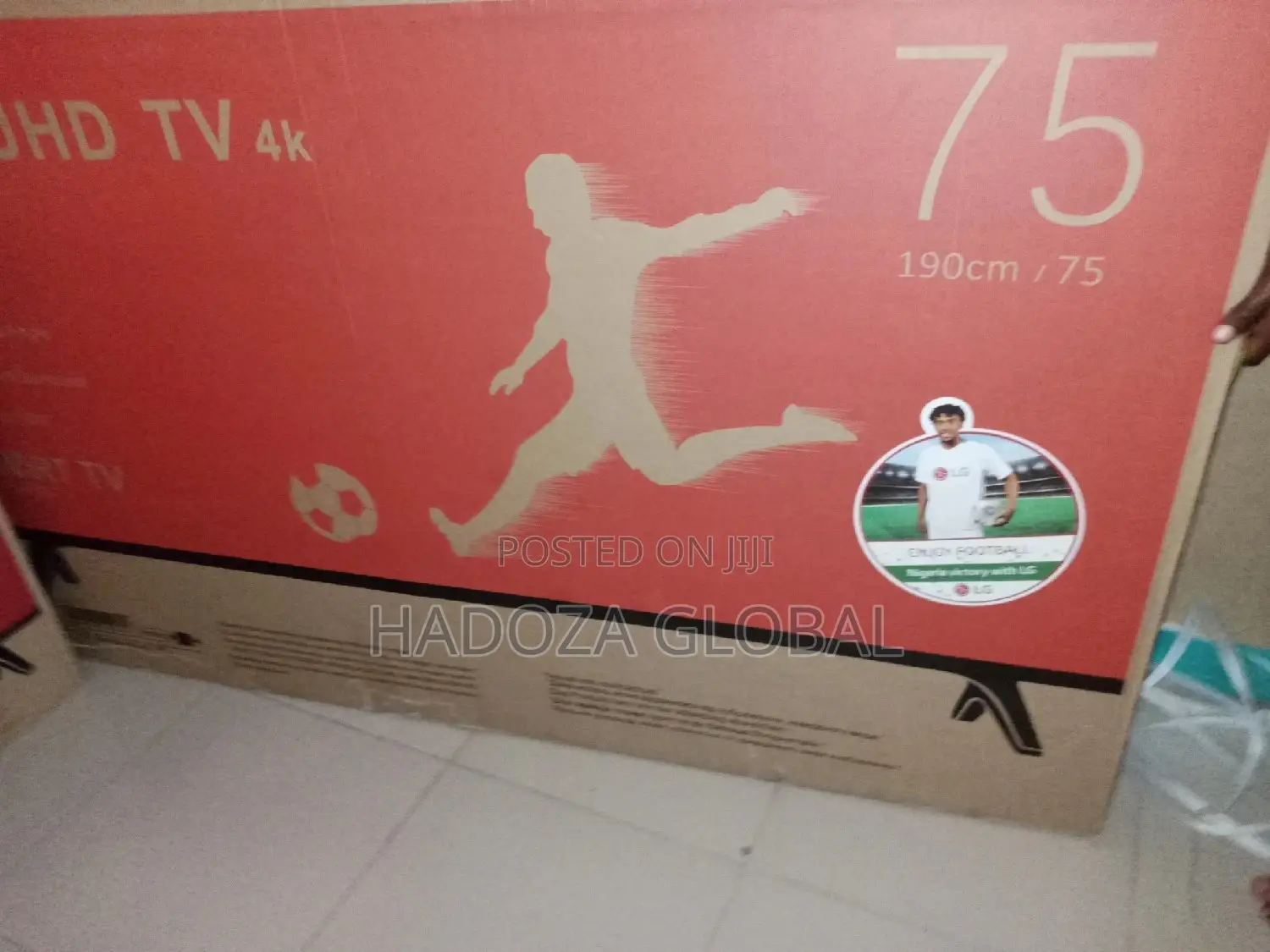 Lg 75 Smart Tv With HDMI Port On