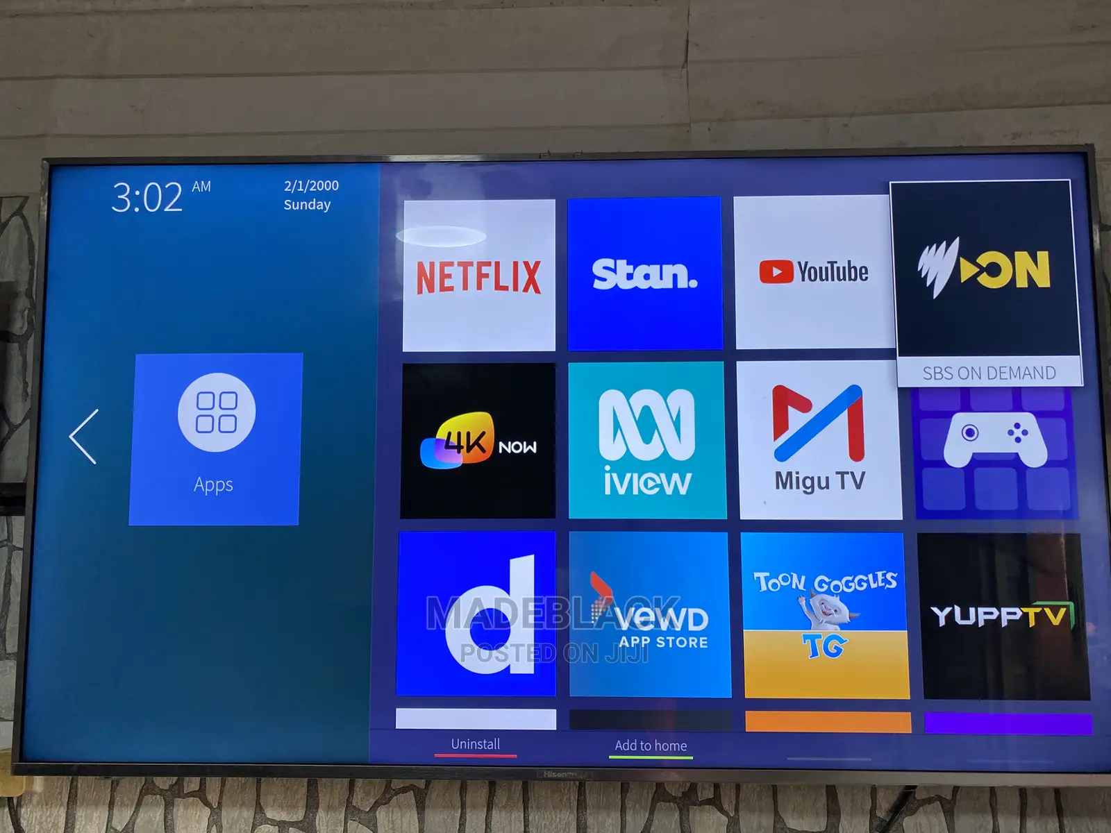 Hisense 58 Inches Ultra Hd Smart Tv
