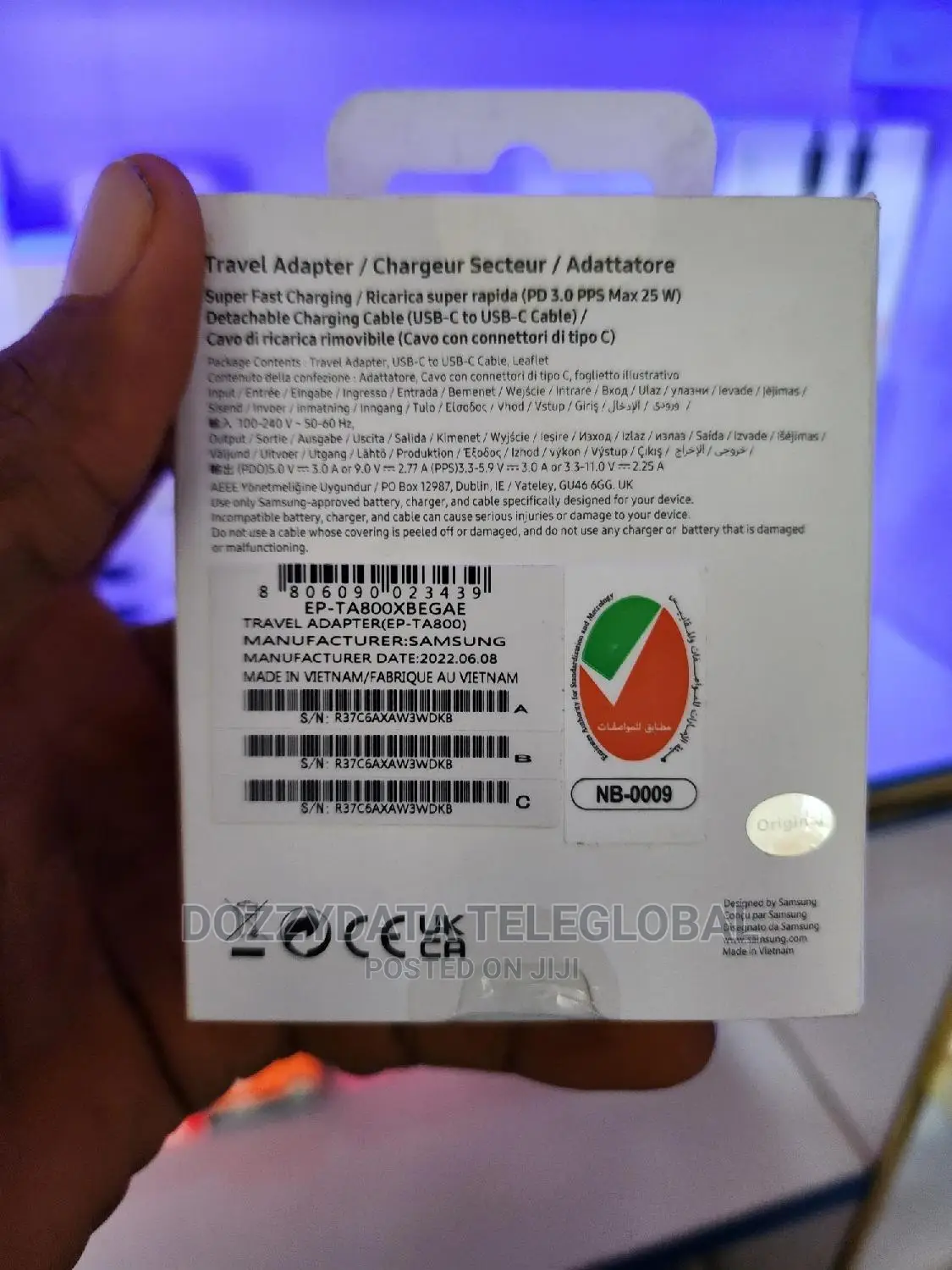 Samsung Original TYPEC to TYPE C 25watt Super Fast Charger