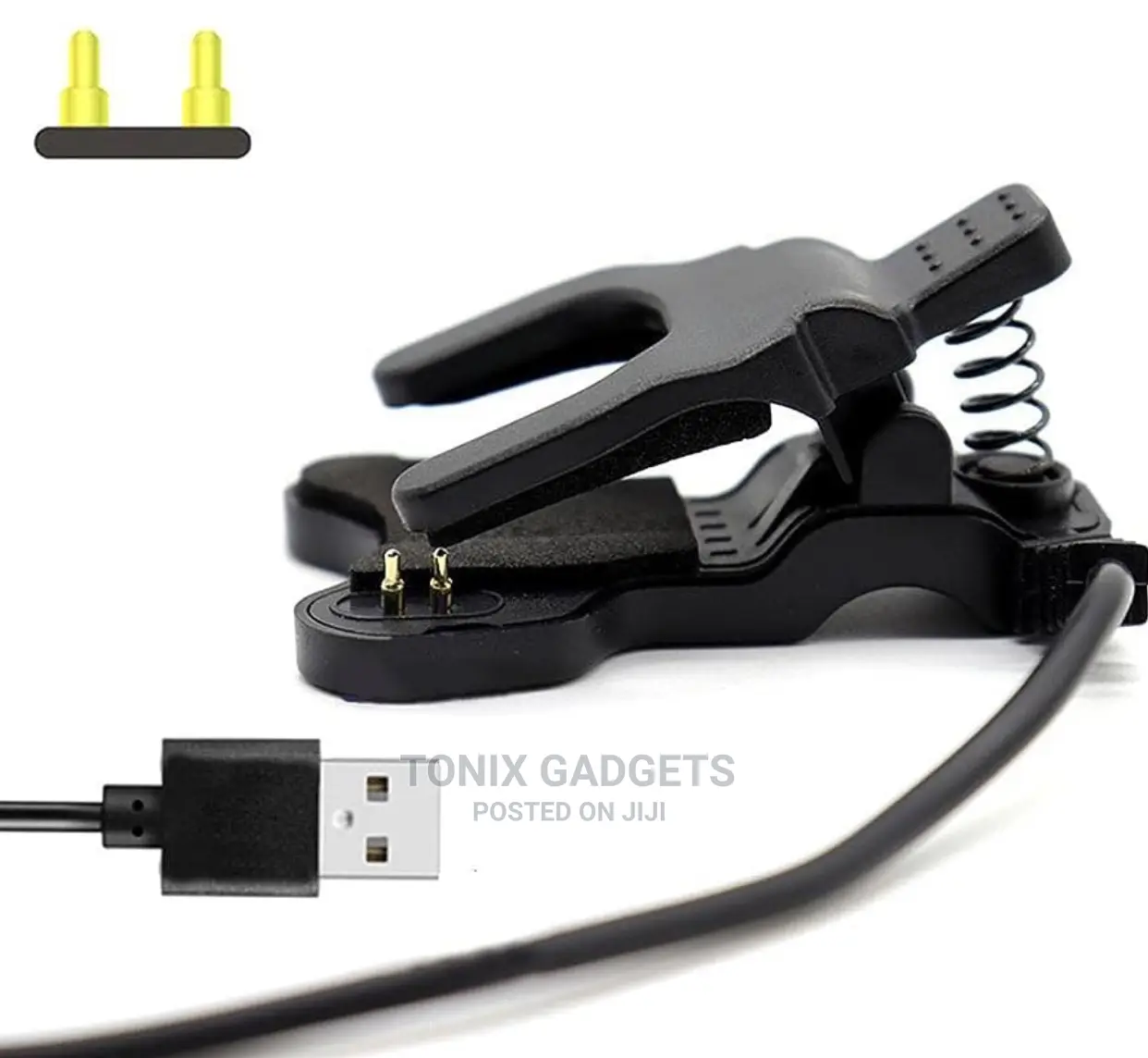 2 Pin Universal Clip Charger for Smart Watch - 3mm