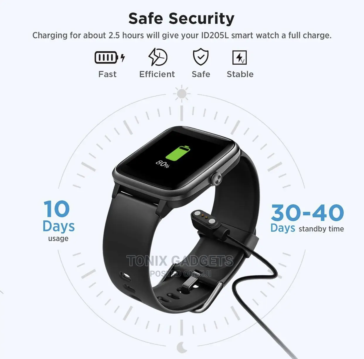 Charger for W26 W26+ Smart Watch