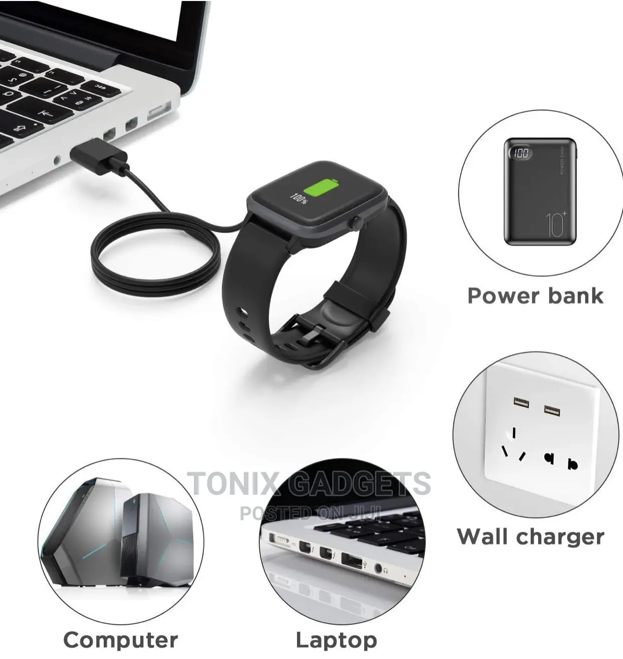 Charger for W26 W26+ Smart Watch