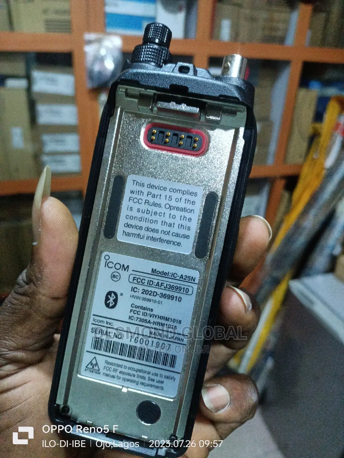ICOM A25 Airband Ground-to-Air Walkie Talkie
