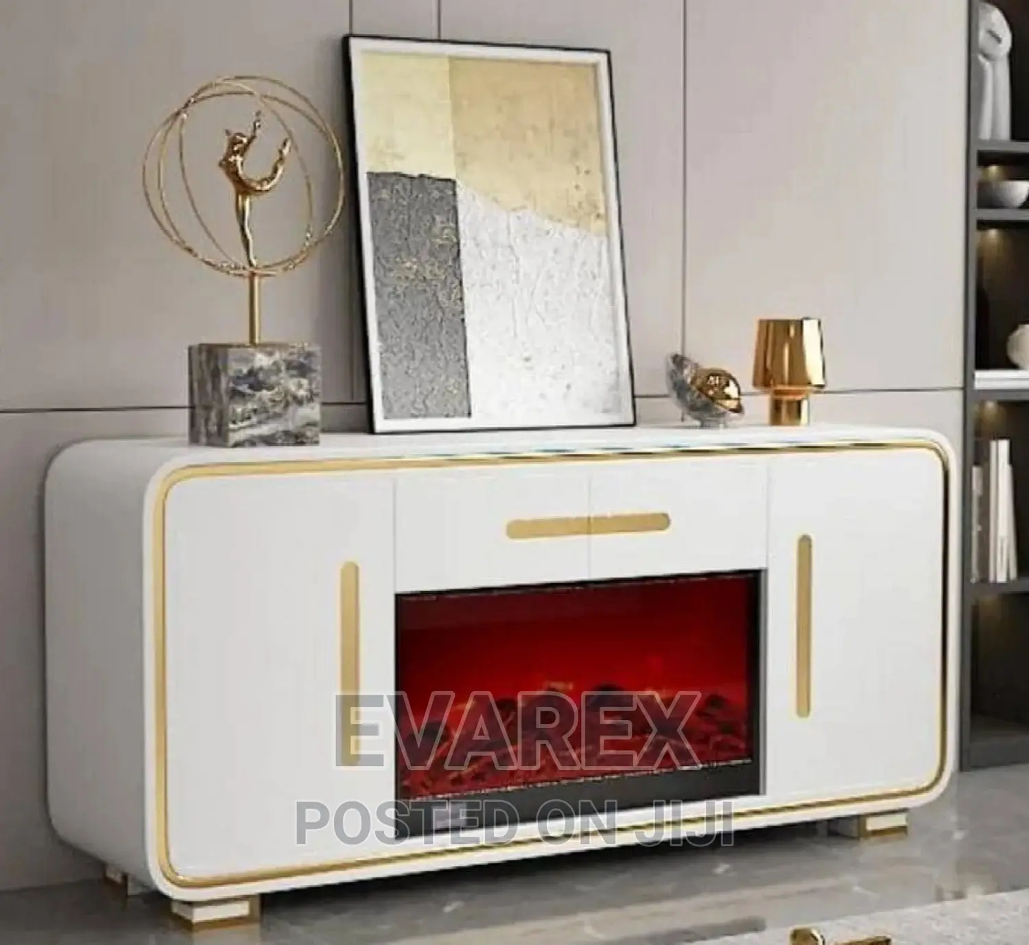Classic Fireplay Tv Stand Shelve.