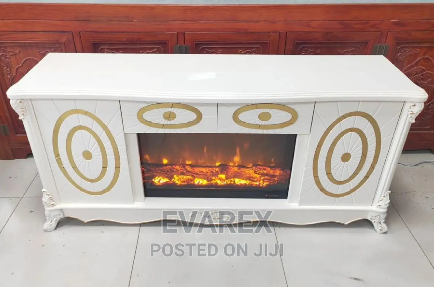 Classic Fireplay Tv Stand Shelve.