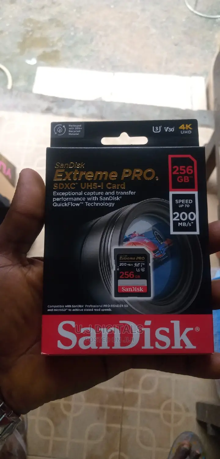 Sandisk 256gb Extrema Pro Sd Card