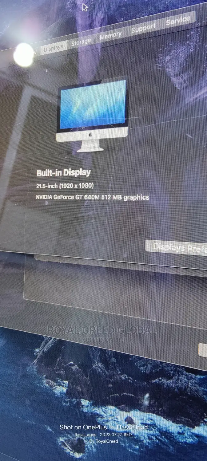 Desktop Computer Apple iMac 8GB Intel Core I5 SSD 1T