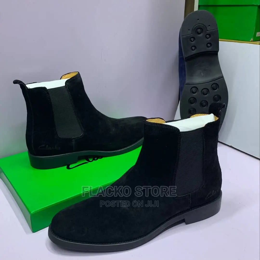 Original Clarks Suede Chelsea Boots