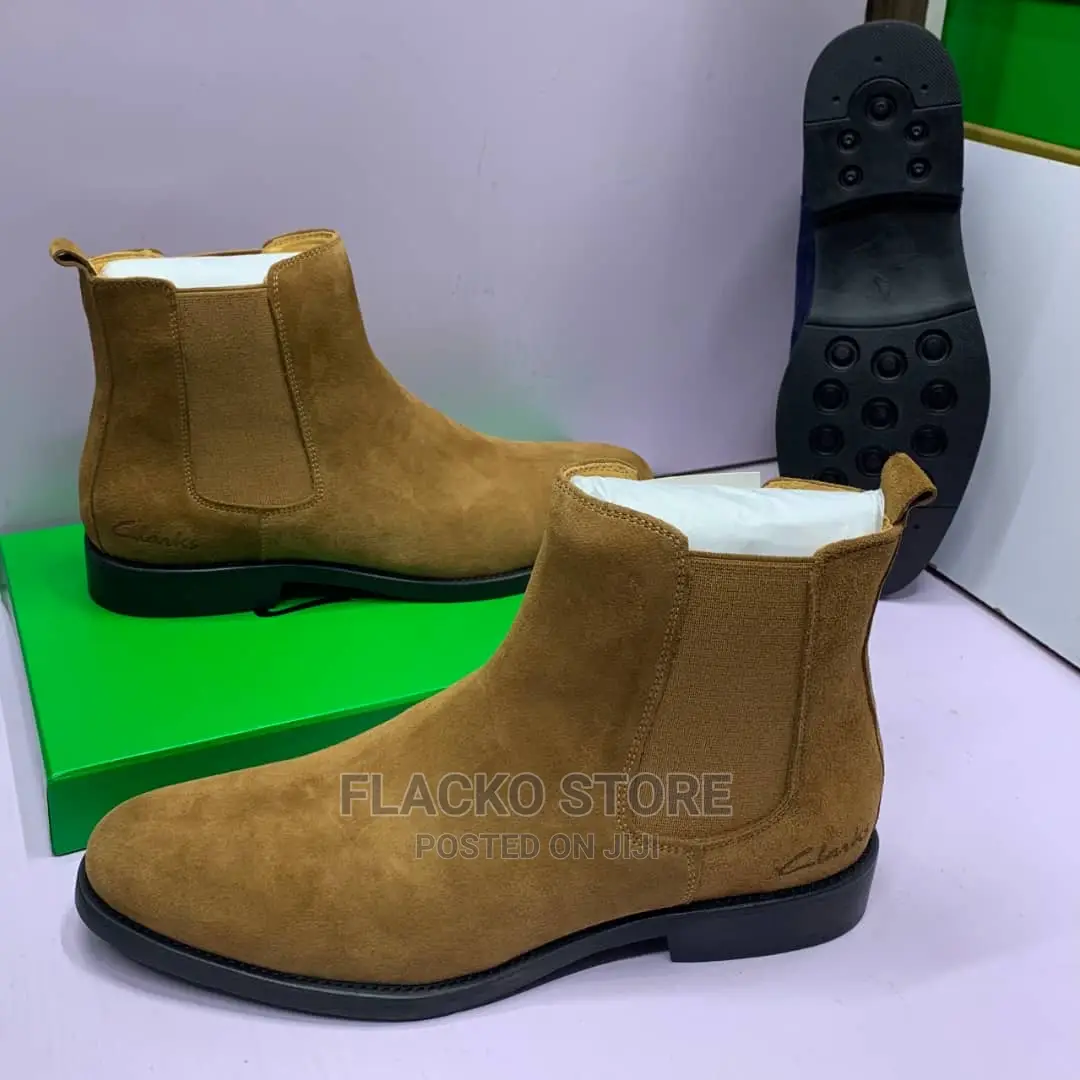 Original Clarks Suede Chelsea Boots