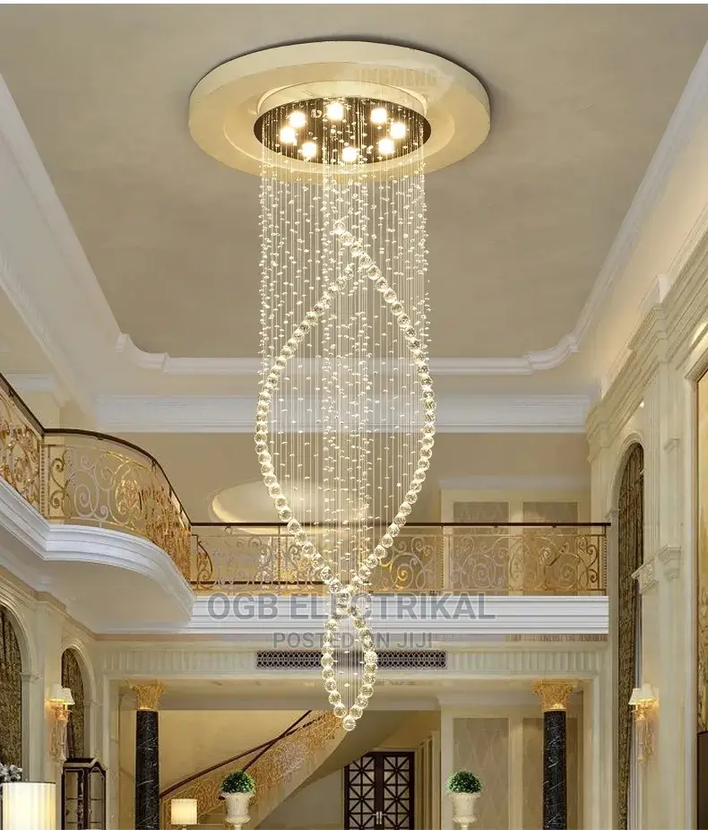 Stairs LED Crystal Chandelier