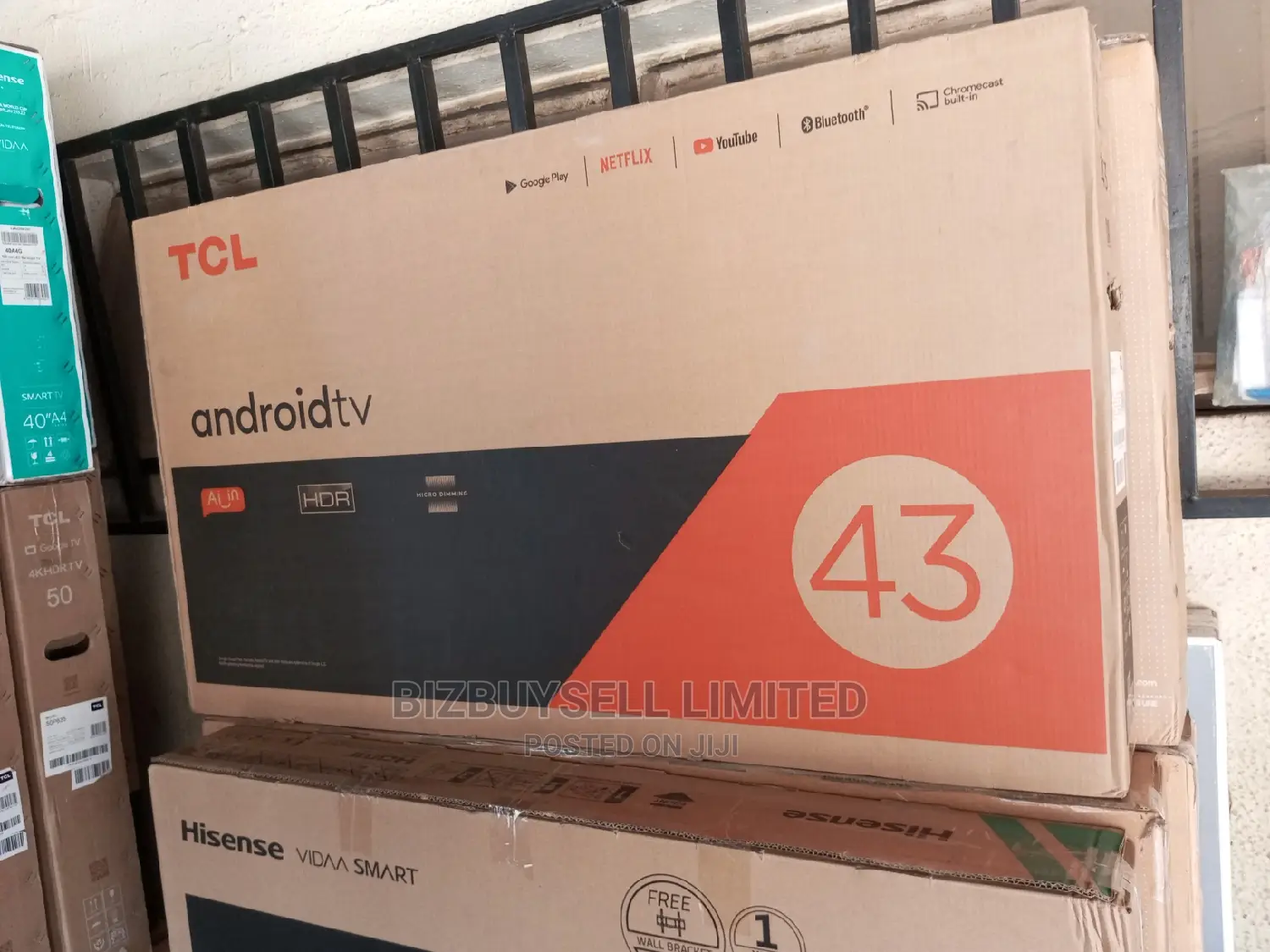 43" Inches Hisense Smart Tv, A4 Series.