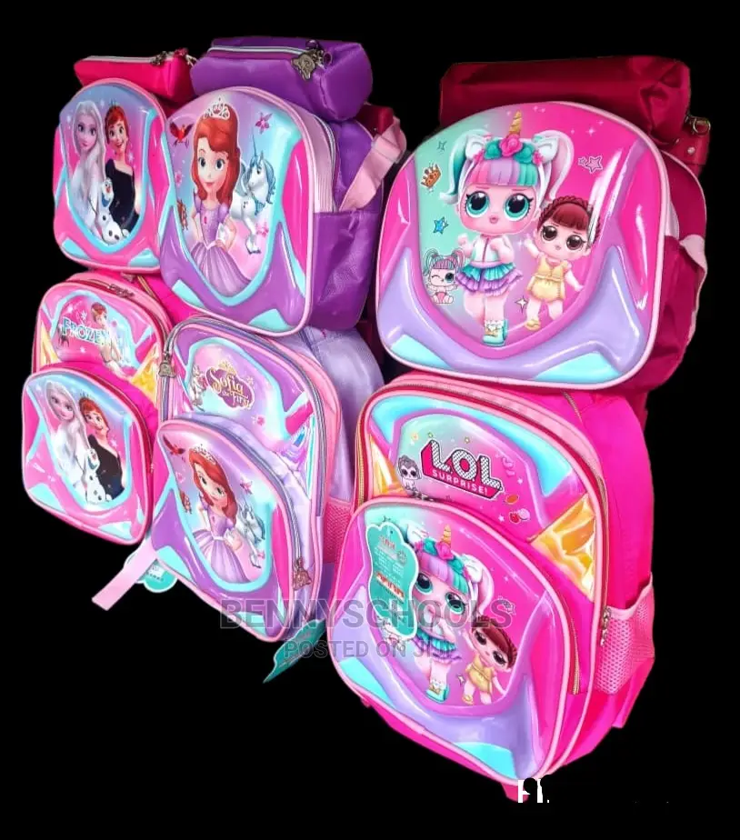 16 Inch Kids Set of 3 in 1 Characters Trolley School Bag