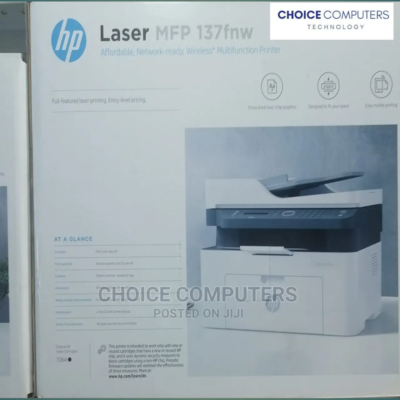 Hp Laserjet 137fnw Printer